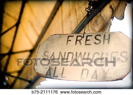 Fresh sandwiches all day ad on a facade in a village. Yorkshire Dales, England, UK, Europe. View Large Photo Image Stock Photograph - Fresh sandwiches all day ad on a facade in a village. Yorkshire Dales, England, UK, Europe.. Fotosearch