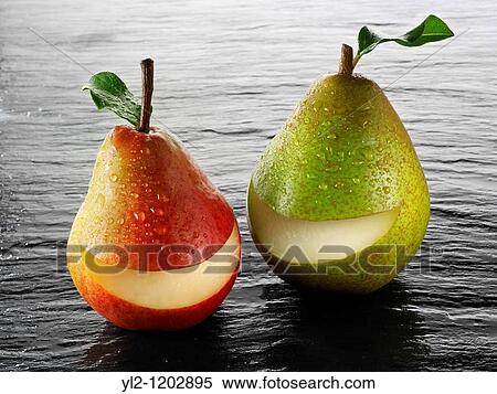 Fresh whole smile pears View Large Photo Image Stock Photography - Fresh whole smile pears. Fotosearch
