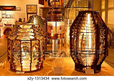 Picture - Fresnel Lens, Maine Lighthouse Museum, Rockland, Maine, ME, USA. Fotosearch
