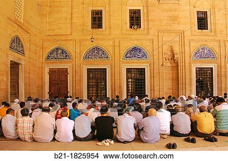 Friday pray at the Selimiye Camii mosque, Edirne, Thrace, Turkey View Large Photo Image Picture - Friday pray at the Selimiye Camii mosque, Edirne, Thrace, Turkey. Fotosearch