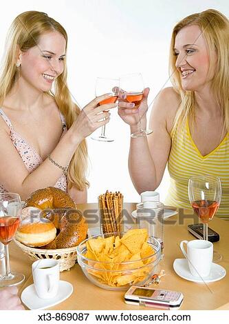 Stock Photo - friends at party. Fotosearch