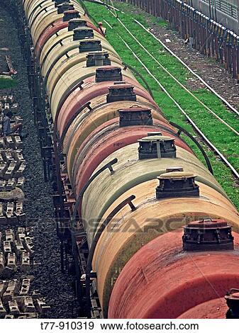 Fright car is passing on railway track, Bhopal, Madhyapradesh, India View Large Photo Image Stock Photo - Fright car is passing on railway track, Bhopal, Madhyapradesh, India. Fotosearch