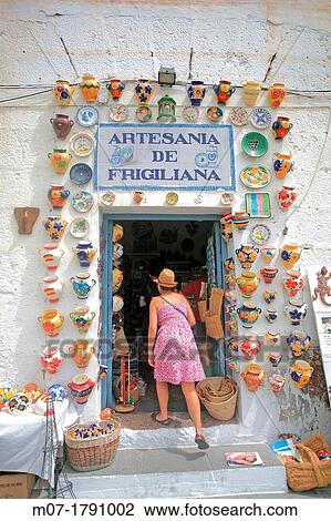 Stock Image - Frigiliana village, Malaga, Costa del Sol, Andalucia, Spain. Fotosearch
