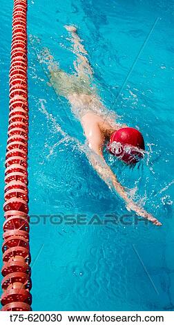 Stock Image - Front crawl. Fotosearch
