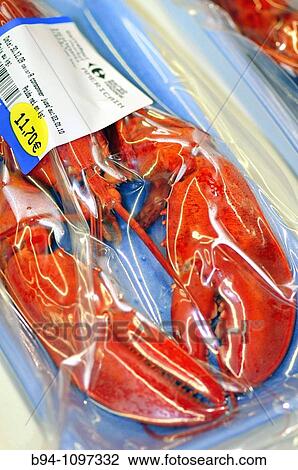 Frozen lobster in a supermarket, France View Large Photo Image Stock Image - Frozen lobster in a supermarket, France. Fotosearch
