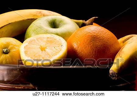Picture - Fruits in a bowl. Fotosearch