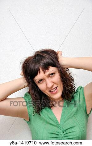 Frustrated young woman View Large Photo Image Stock Image - Frustrated young woman. Fotosearch