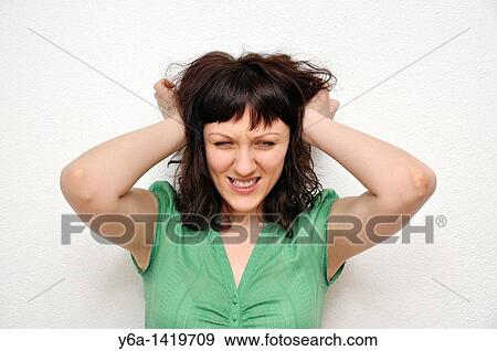 Stock Photo - Frustrated young woman. Fotosearch