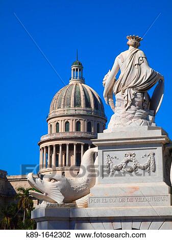 Fuente de la India and Capitol, Old Havana, Cuba View Large Photo Image Stock Image - Fuente de la India and Capitol, Old Havana, Cuba. Fotosearch