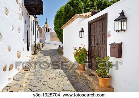 Fuerteventura Island, Betancuria - the former island capital city, Old Town, Canary Islands, Spain View Large Photo Image Picture - Fuerteventura Island, Betancuria - the former island capital city, Old Town, Canary Islands, Spain. Fotosearch
