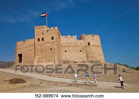 Fujairah Fort. Fujairah Emirate. EAU. Persian Gulf. Arabia. View Large Photo Image Picture - Fujairah Fort. Fujairah Emirate. EAU. Persian Gulf. Arabia.. Fotosearch