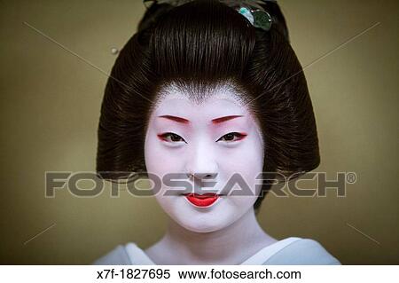 Fukuyu, geisha workimg in Miyaki tea house o-chaia Geisha's distric of Miyagawacho Kyoto Kansai, Japan View Large Photo Image Stock Photography - Fukuyu, geisha workimg in Miyaki tea house o-chaia Geisha's distric of Miyagawacho Kyoto Kansai, Japan. Fotosearch