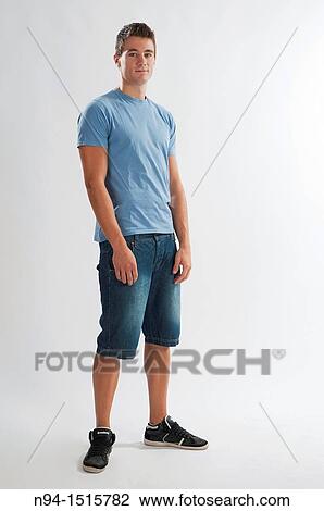 Full-body photograph of a teenage boy standing. View Large Photo Image Stock Image - Full-body photograph of a teenage boy standing.. Fotosearch