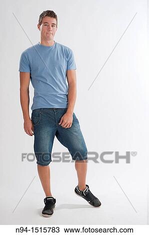Full-body photograph of a teenage boy standing. View Large Photo Image Stock Image - Full-body photograph of a teenage boy standing.. Fotosearch