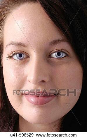 Full face shot of 22 year old office worker. View Large Photo Image Stock Photo - Full face shot of 22 year old office worker.. Fotosearch