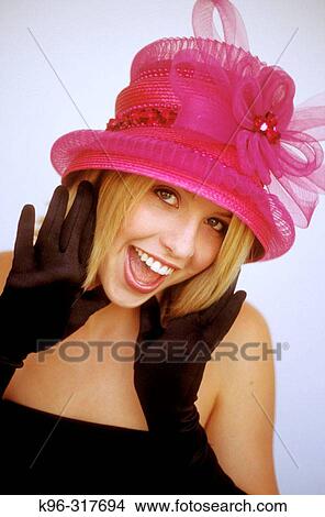 Picture - fun expression portrait. Fotosearch