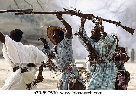 Stock Image - Funerary ceremony, Dogon Country, Mali. Fotosearch