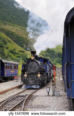 Furka cogwheel steam railway at Realp station Switzerland, Western Europe, Grimsel-/Furka region, Uri View Large Photo Image Stock Photo - Furka cogwheel steam railway at Realp station Switzerland, Western Europe, Grimsel-/Furka region, Uri. Fotosearch