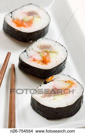 Futomaki, Japanese food View Large Photo Image Picture - Futomaki, Japanese food. Fotosearch