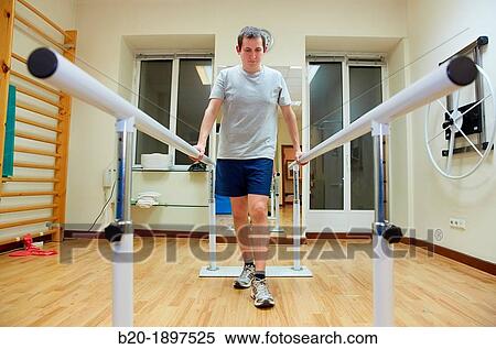 Gait training in parallel Gym Physiotherapy medical center, Donostia, San Sebastian, Gipuzkoa, Basque Country, Spain View Large Photo Image Stock Photography - Gait training in parallel Gym Physiotherapy medical center, Donostia, San Sebastian, Gipuzkoa, Basque Country, Spain. Fotosearch