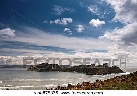 Stock Photography - Galicia Atlantic Islands National Park Bird santuary Galicia, Spain. Fotosearch