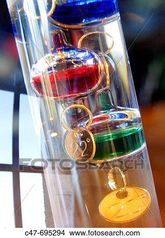 Galileo thermometer. View Large Photo Image Picture - Galileo thermometer.. Fotosearch