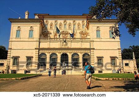 Stock Photo - Galleria Borghese, Villa Borghese, Rome, Italy, Europe.. Fotosearch