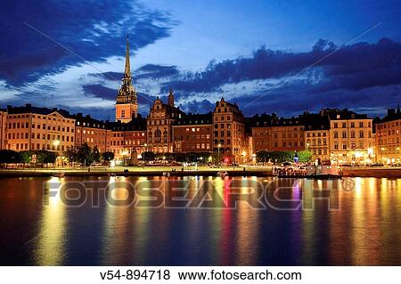 Gamla Stan and Riddarholm Church, Stockholm, Sweden View Large Photo Image Stock Photo - Gamla Stan and Riddarholm Church, Stockholm, Sweden. Fotosearch
