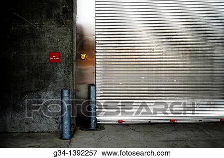 Garage door View Large Photo Image Stock Photo - Garage door. Fotosearch