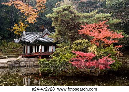 Gardens of Chongmyo royal shrine, Seoul. South Korea View Large Photo Image Stock Photo - Gardens of Chongmyo royal shrine, Seoul. South Korea. Fotosearch