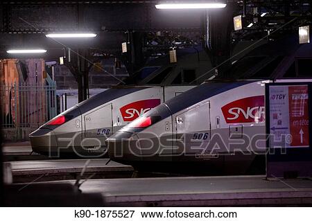 Stock Photo - Gare de l? Est, Paris, Ile de France, France, Europe. Fotosearch