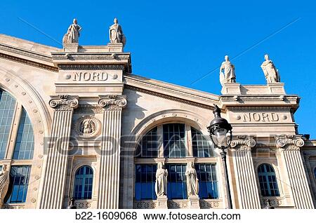 Gare du Nord (aka Paris Nord) railway station, Paris, France View Large Photo Image Stock Photo - Gare du Nord (aka Paris Nord) railway station, Paris, France. Fotosearch