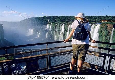 Garganta del Diablo Devil's Throat balcony Iguazu National Park Falls, Misiones province Argentina View Large Photo Image Picture - Garganta del Diablo Devil's Throat balcony Iguazu National Park Falls, Misiones province Argentina. Fotosearch
