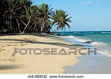 Stock Image - Garret Point, Little Corn Island, Corn Islands, Nicaragua. Fotosearch