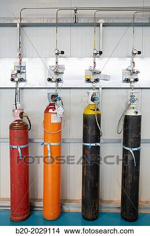 Gas bottles. Technology Center. Donostia. San Sebastian. Gipuzkoa. Basque Country. Spain. View Large Photo Image Picture - Gas bottles. Technology Center. Donostia. San Sebastian. Gipuzkoa. Basque Country. Spain.. Fotosearch