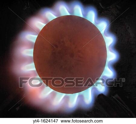 Gas Flame on Cooker View Large Photo Image Stock Photo - Gas Flame on Cooker. Fotosearch