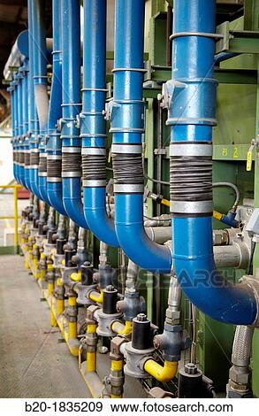 Gas furnace for heating metal parts, Steel industry View Large Photo Image Stock Photo - Gas furnace for heating metal parts, Steel industry. Fotosearch