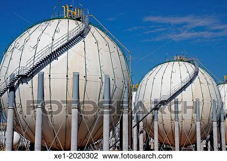 gas tanks, industrial facility, REPSOL, Valles Oriental, Catalonia, Spain View Large Photo Image Stock Image - gas tanks, industrial facility, REPSOL, Valles Oriental, Catalonia, Spain. Fotosearch