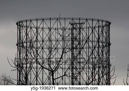gas works seen through trees in rome italy View Large Photo Image Stock Image - gas works seen through trees in rome italy. Fotosearch