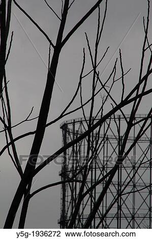 gas works seen through trees in rome italy View Large Photo Image Stock Image - gas works seen through trees in rome italy. Fotosearch