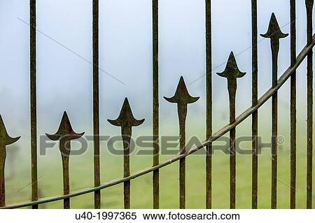 Stock Photography - Gate detail.. Fotosearch