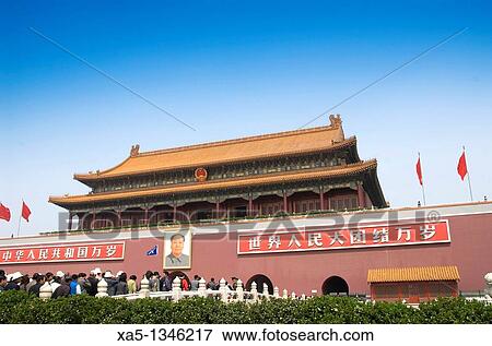 Gate of Heavenly Peace, Forbbiden City, Beijing, China View Large Photo Image Stock Photo - Gate of Heavenly Peace, Forbbiden City, Beijing, China. Fotosearch
