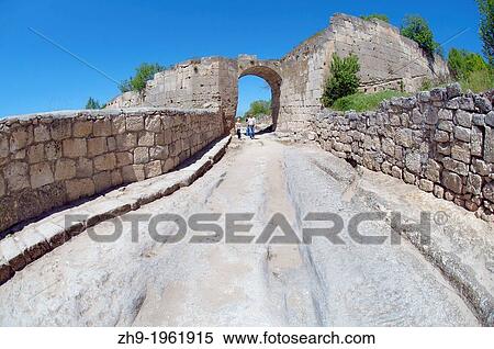 Gates Orta-Kapu, Cufut Qale, Chufut-Kale Jewish Fortress Crimea, Ukraine, Eastern Europe. View Large Photo Image Stock Photography - Gates Orta-Kapu, Cufut Qale, Chufut-Kale Jewish Fortress Crimea, Ukraine, Eastern Europe.. Fotosearch