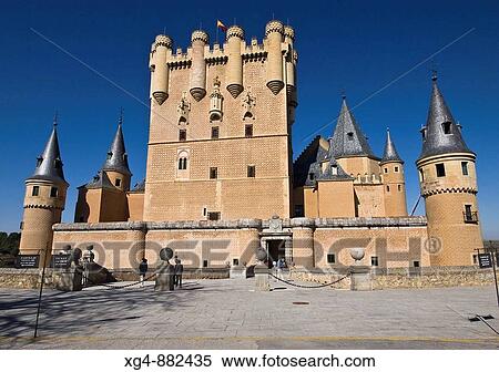 Gateway and John II tower of the Alcazar de Segovia, a sample of civil Gothic architecture of the fifteenth century - Castilla-Le? n - Spain View Large Photo Image Stock Photography - Gateway and John II tower of the Alcazar de Segovia, a sample of civil Gothic architecture of the fifteenth century - Castilla-Le? n - Spain. Fotosearch