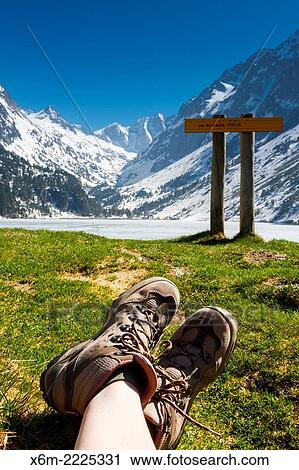 Stock Image - Gaube lake.. Fotosearch