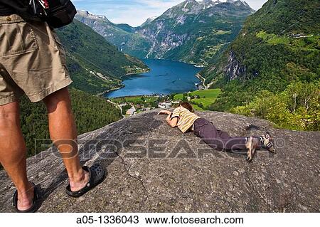 Geiranger Fjord More & Romsdal. Norway. View Large Photo Image Stock Image - Geiranger Fjord More & Romsdal. Norway.. Fotosearch