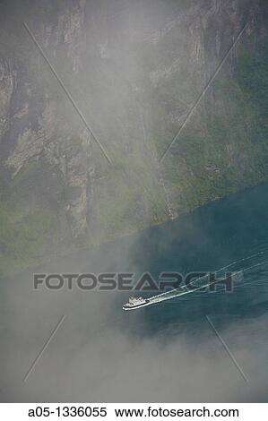 Geiranger Fjord More & Romsdal. Norway. View Large Photo Image Stock Photography - Geiranger Fjord More & Romsdal. Norway.. Fotosearch
