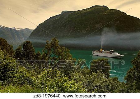 Geirangerfjord in norway. View Large Photo Image Stock Image - Geirangerfjord in norway.. Fotosearch