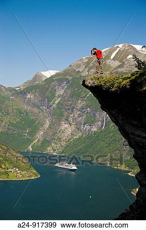 Geirangerfjord, Norway View Large Photo Image Stock Photo - Geirangerfjord, Norway. Fotosearch
