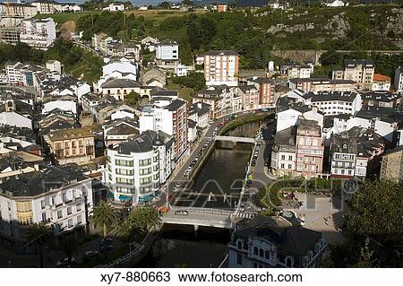 General view of the harbour in the fishing town of Luarca in Asturias, northern Spain View Large Photo Image Stock Image - General view of the harbour in the fishing town of Luarca in Asturias, northern Spain. Fotosearch